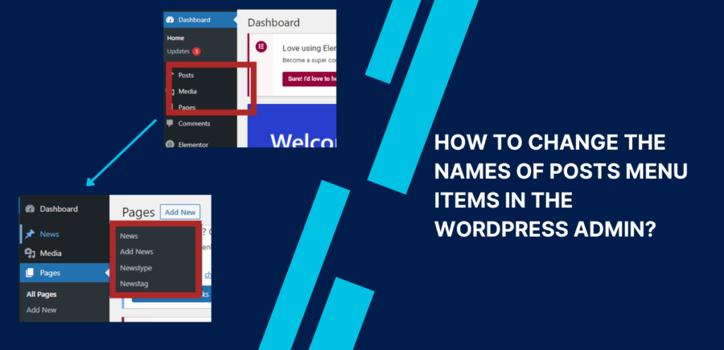 How to Change the Names of Posts Menu items