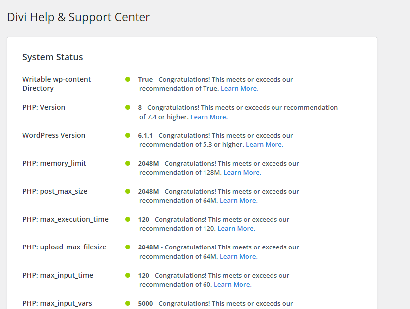 DIVI Help & Support Center DIVI Help & Support Center