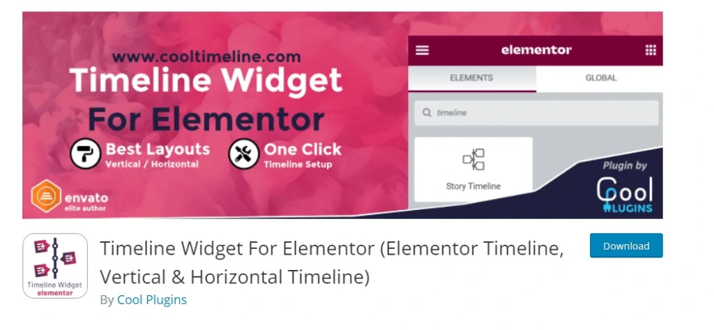 Elementor Timeline Widget