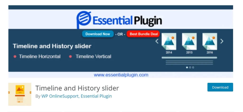 Timeline History & slider